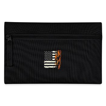 Drapeau Arboriculteur Cadeau Bûcheron Forestier - Trousse - noir - Devant