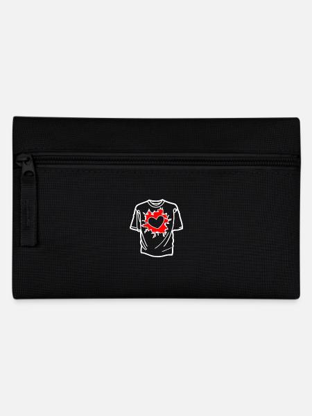 Valentinstag 2025 T-Shirt Geschenk für Sie - Federtasche - Schwarz