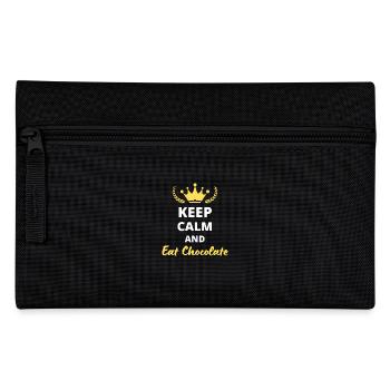 Keep Calm and Eat Chocolate - Pencil Case - black - Front