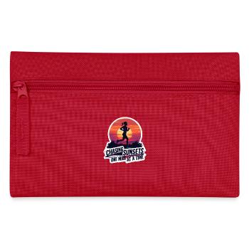 Chasing Sunsets Running Motivierende Fitness - Federtasche - Rot - Vorne