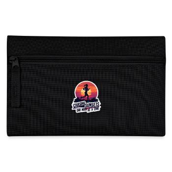 Chasing Sunsets Running Motivational Fitness - Pencil Case - black - Front