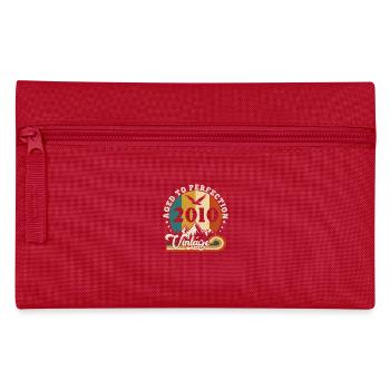 Vintage Birthday in 2011 - Birthday 2025. - Pencil Case - red - Front