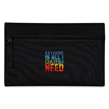 Kayaking Is All I Really Need Retro Colors - Pencil Case - black - Front