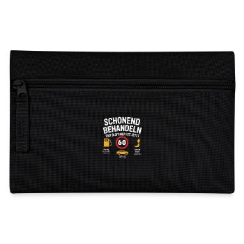 Oldtimer Witz – Lustiges Design zum 60. Geburtstag - Federtasche - Schwarz - Vorne