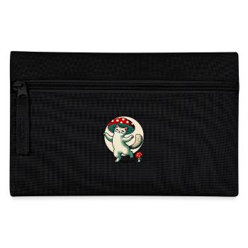 Mushroom Kitty Cat - Pencil Case - black - Front
