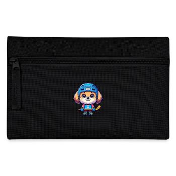 Eishockey Bolonka Spieler Cartoon - Federtasche - Schwarz - Vorne