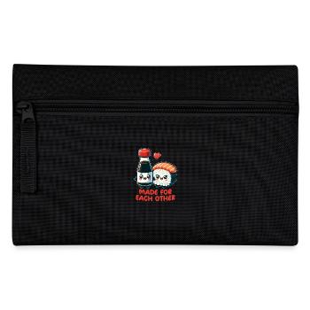 Sushi and soy sauce - Pencil Case - black - Front