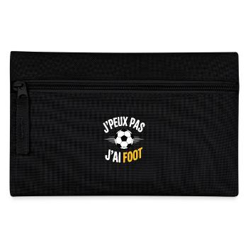 je peux pas j'ai foot - Trousse - noir - Devant