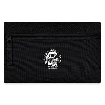 Schädel Metall Metalhead Rock - Federtasche - Schwarz - Vorne