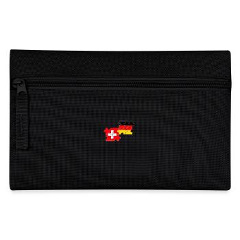 Schweiz Deutschland Flagge Deutsch Schweizer - Federtasche - Schwarz - Vorne