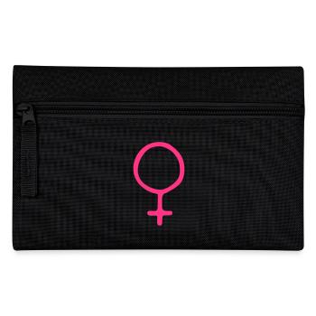 Frau Weiblich Feminin Geschlecht - Federtasche - Schwarz - Vorne