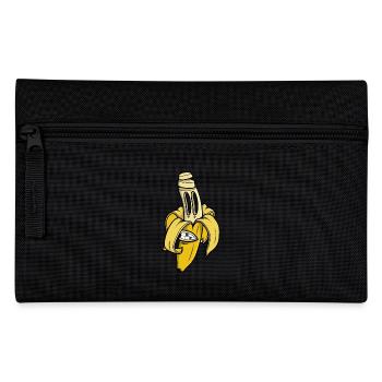 Banane in Scheiben geschnitten - Federtasche - Schwarz - Vorne