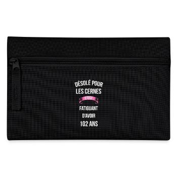 cernes c'est fatiguant 102 ans - Trousse - noir - Devant
