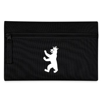 Berliner Bär mit Krone - Federtasche - Schwarz - Vorne