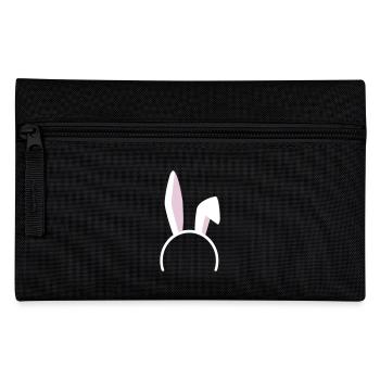 Oreilles de lapin bicolores - Trousse - noir - Devant