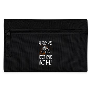 Aus dem Weg - Jetzt komme ich! Traktor - Federtasche - Schwarz - Vorne