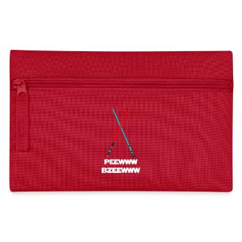 peewww bzeewww drôle de sabre laser conception de mots lumineux - Trousse - rouge - Devant