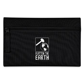 Flatten The Earth - Federtasche - Schwarz - Vorne