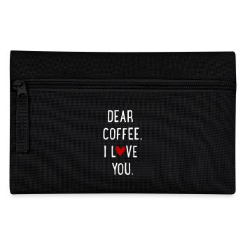 Dear Coffee - Federtasche - Schwarz - Vorne