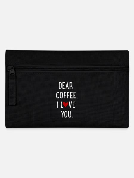 Dear Coffee - Federtasche - Schwarz