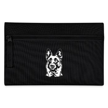 Belgian Malinois Portrait Hund Hunde Wilsigns - Federtasche - Schwarz - Vorne