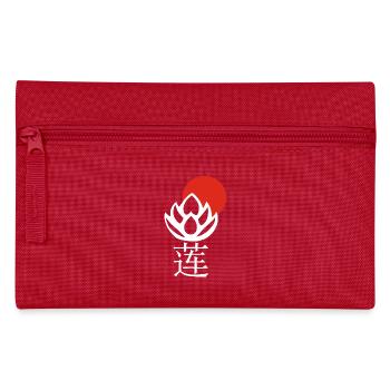 White Lotus and Red Sun - Pencil Case - red - Front