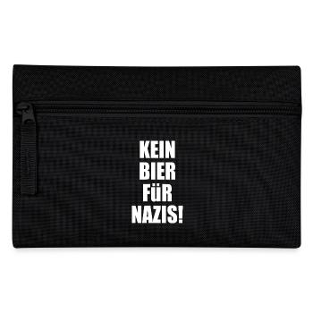 Kein bier für nazis - Federtasche - Schwarz - Vorne