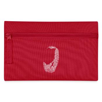 Monochromes Fingerabdruckkreis-Design - Federtasche - Rot - Vorne