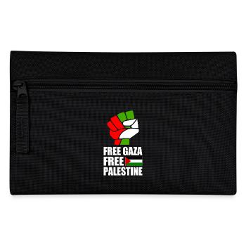 Free gaza Free palestine - Federtasche - Schwarz - Vorne