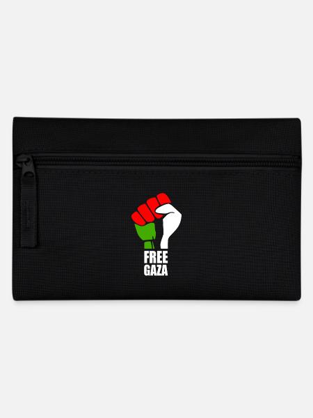 Free gaza - Pencil Case - black