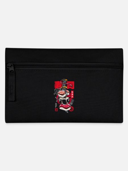 Japan katana vintage sushi - Pencil Case - black