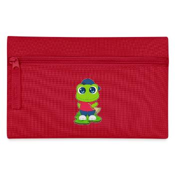 Frosch Musiker Trompete Musik - Federtasche - Rot - Vorne