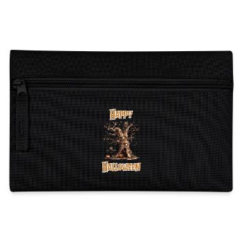 Halloween – Happy Halloween Creepy Old Tree - Pencil Case - black - Front