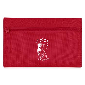 Chats mignons coeurs de chat - Trousse - rouge - Devant