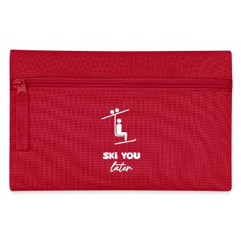 Ski you later - Federtasche - Rot - Vorne