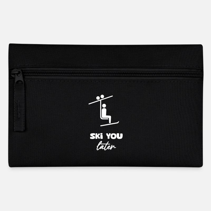 Ski you later - Federtasche - Schwarz