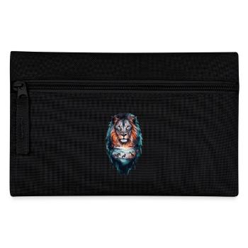 Majestic Lion Landscape African Art - Pencil Case - black - Front