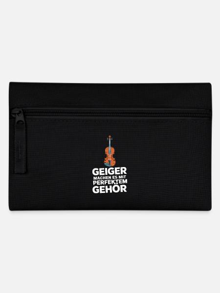 Musiker Geigen Spieler Geiger Violine Violinist - Federtasche - Schwarz