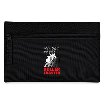 My Heart Beats for Roller Coaster - Pencil Case - black - Front