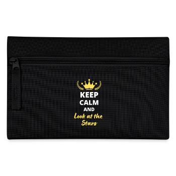 “Keep Calm and Look at the Stars” - Rêver - Trousse - noir - Devant