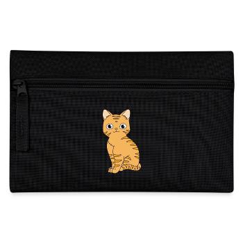 Tabby Cat - Pencil Case - black - Front
