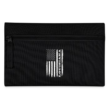 Flagge USA Louisiana Bundesstaat Geschenk - Federtasche - Schwarz - Vorne