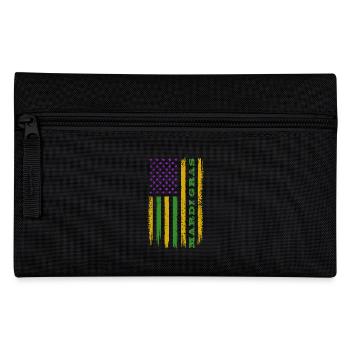 Mardi Gras - Drapeau US - Costume - Cadeau - Trousse - noir - Devant