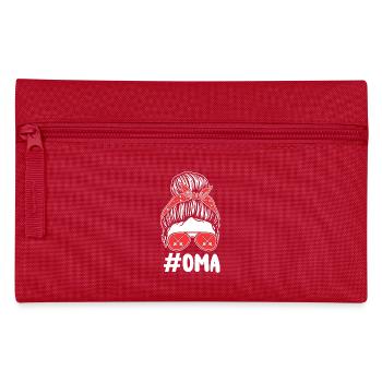 Fechter Oma Fechten - Federtasche - Rot - Vorne