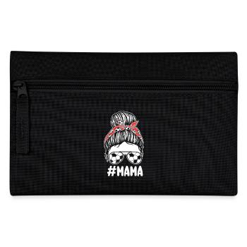 Fußballspieler Mama Mutter Fußball - Federtasche - Schwarz - Vorne