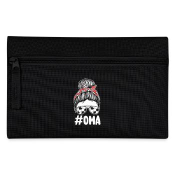 Fußballspieler Oma Fußball - Federtasche - Schwarz - Vorne