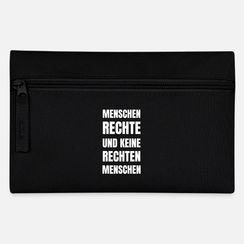 People's rights and not right-wing people - Pencil Case - black