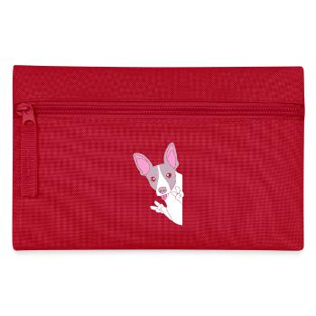 Rat Terrier - Federtasche - Rot - Vorne