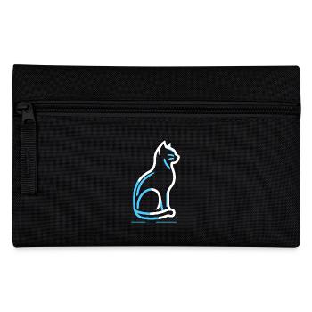 pet symbol pet - Pencil Case - black - Front