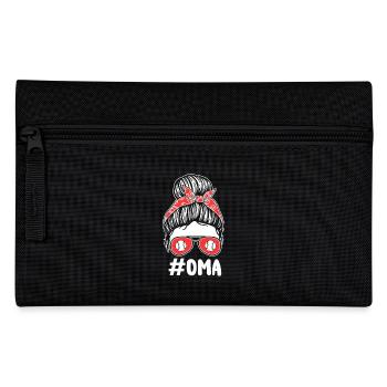 Baseballspieler Oma Großmutter Baseball - Federtasche - Schwarz - Vorne
